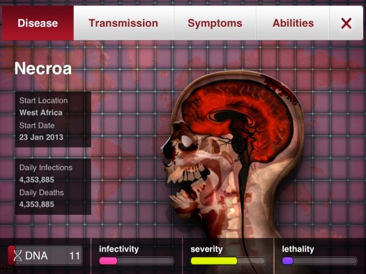 plague inc evolved necroa virus brutal