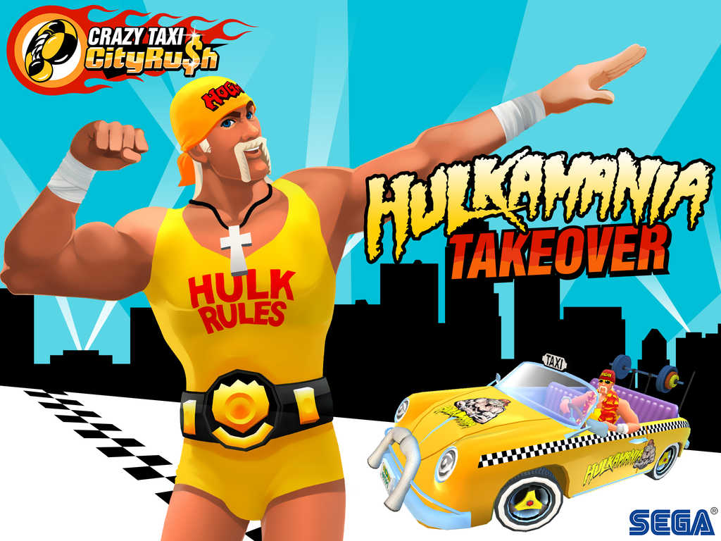 photo of Hulk Hogan Joins the Cast of 'Crazy Taxi: City Rush' for Some Reason image
