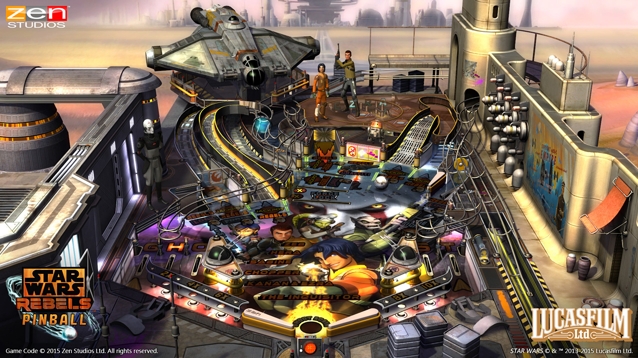 photo of 'Star Wars Rebels' Table Heading to 'Zen Pinball' and 'Star Wars Pinball' image