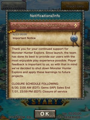 photo of 'Monster Hunter Explore' Shutting Down, Will Not Release Worldwide image