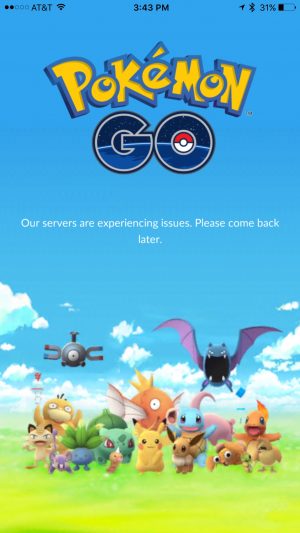 Pokemon Go Server Error
