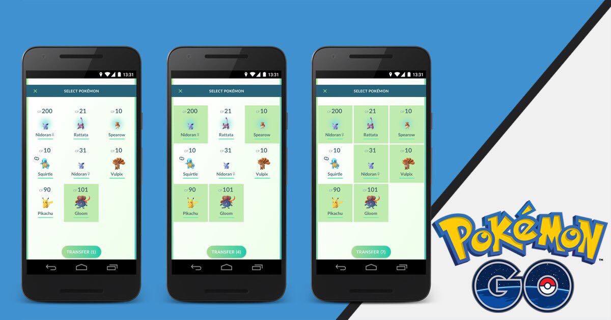 'Pokemon GO' Update Adds Ability to Transfer Multiple Pokemon, and Much More