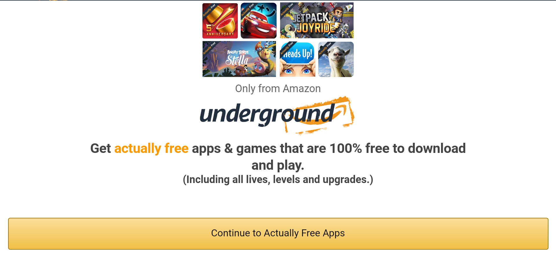 Amazon Underground Actually Free Program Shut Down by Amazon