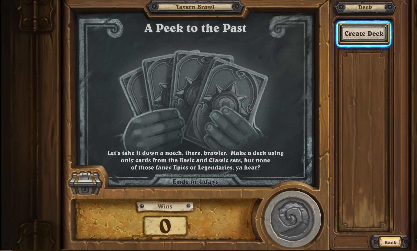 Today's 'Hearthstone' Tavern Brawl Is 'A Peek to the Past' - Only Classic and Basic Cards Allowed