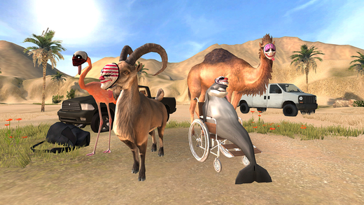 Rob a Bank as a Wheelchair-Bound Dolphin in 'GOAT Simulator: Payday', Out Now on the App Store