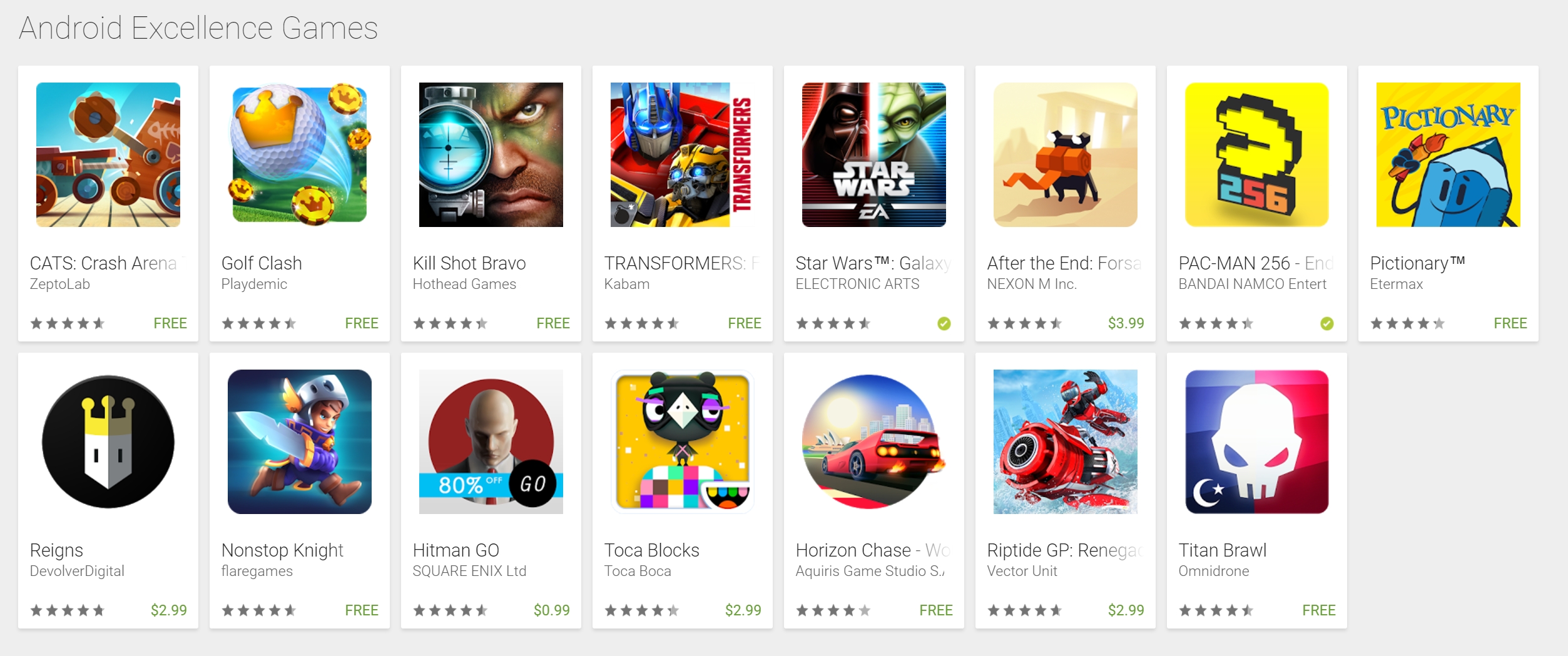 Google Play Launches Android Excellence Section Showcasing Best Apps and Games