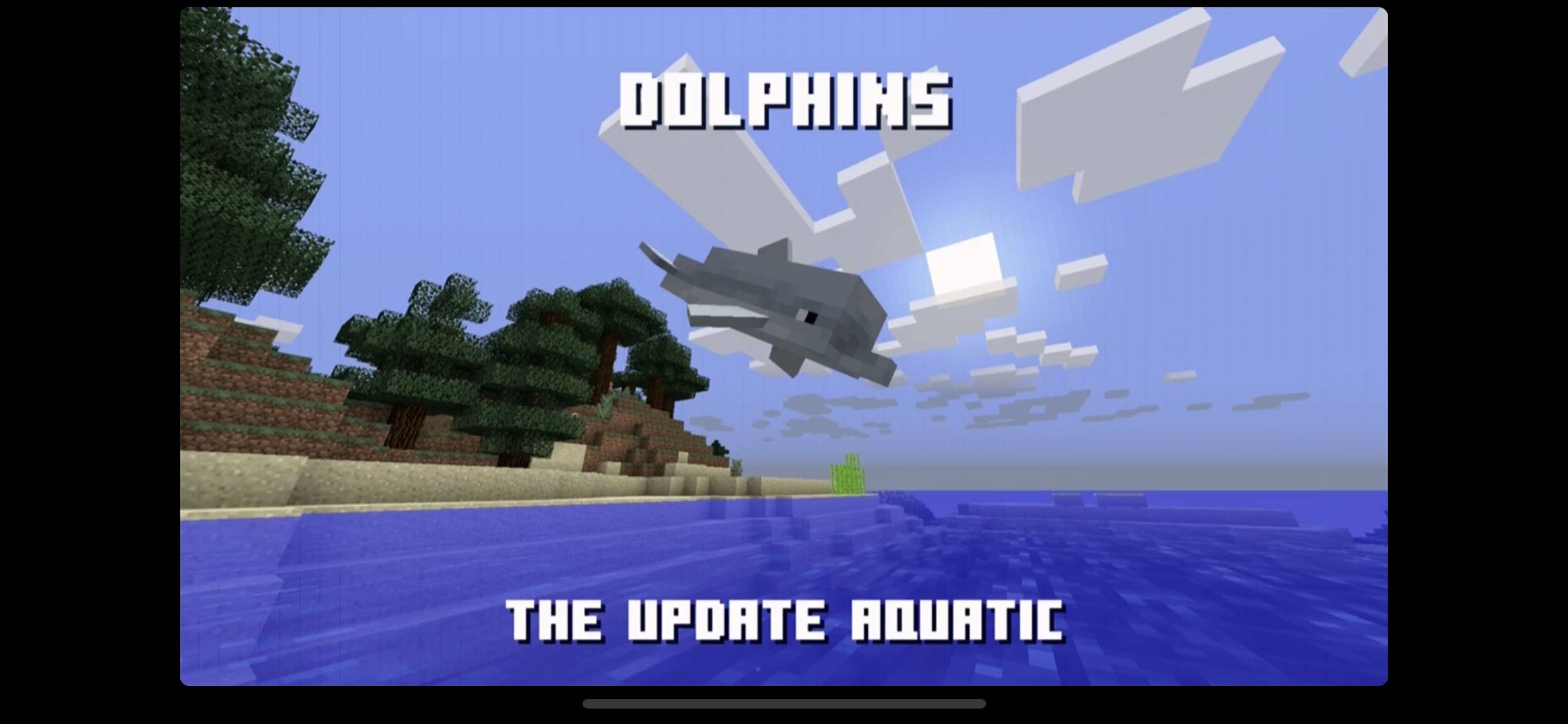 'Minecraft' Aquatic Update Announced at MineCon Earth - Will Add Dolphins, Fish, Coral, Tridents, and Much, Much More