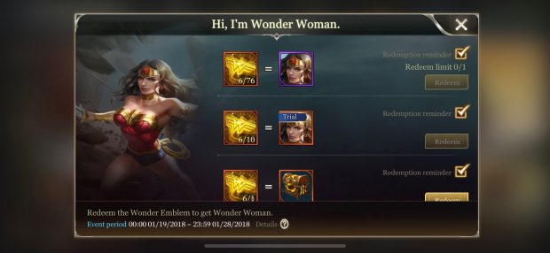 Here's How to Unlock Wonder Woman in 'Arena of Valor' Right Now