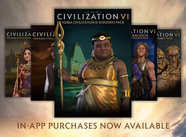 'Civilization VI' Update Adds Nubia Civilization and Scenario Pack DLC, Full Unlock IAP 50% Off