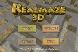 realmaze 3d title screen