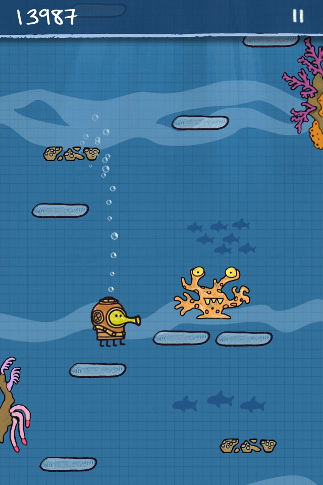 Doodle Jump' Updates Add Underwater Jumping and Retina Display