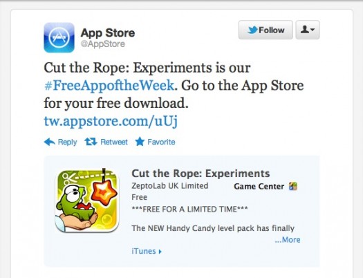 Cut the Rope: Experiments on the App Store