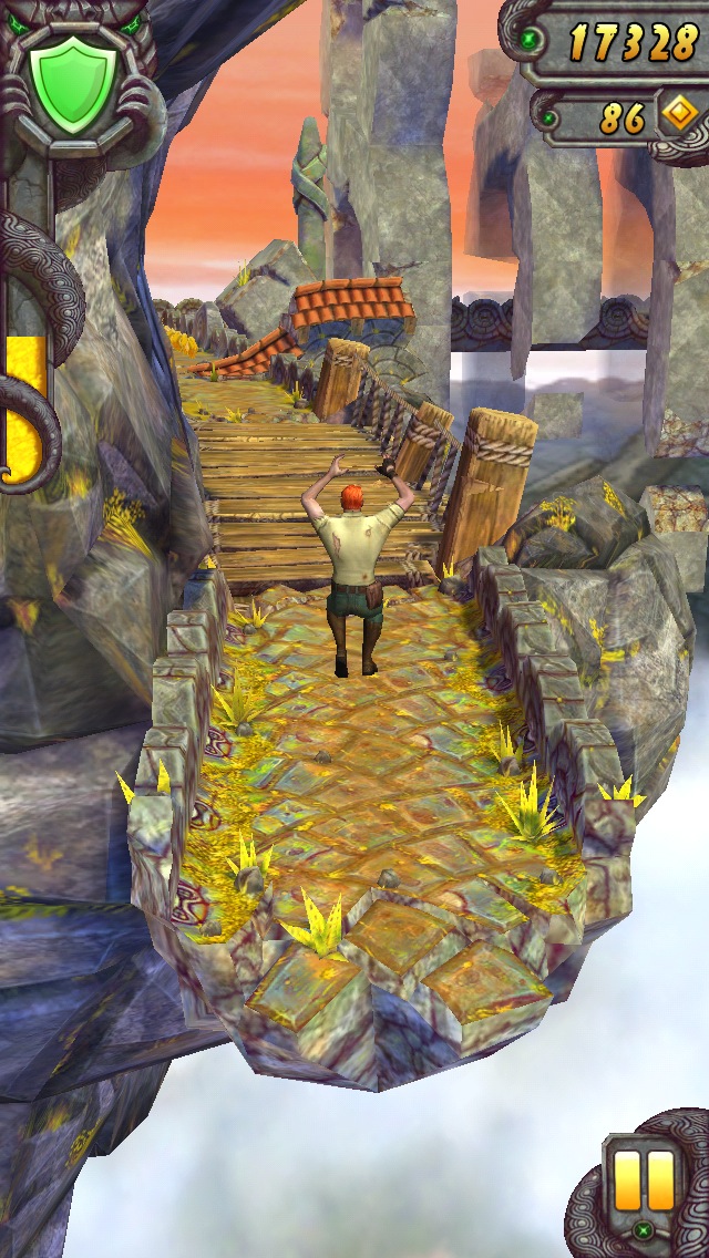 Temple run 2 is a game where u collect coins by running and