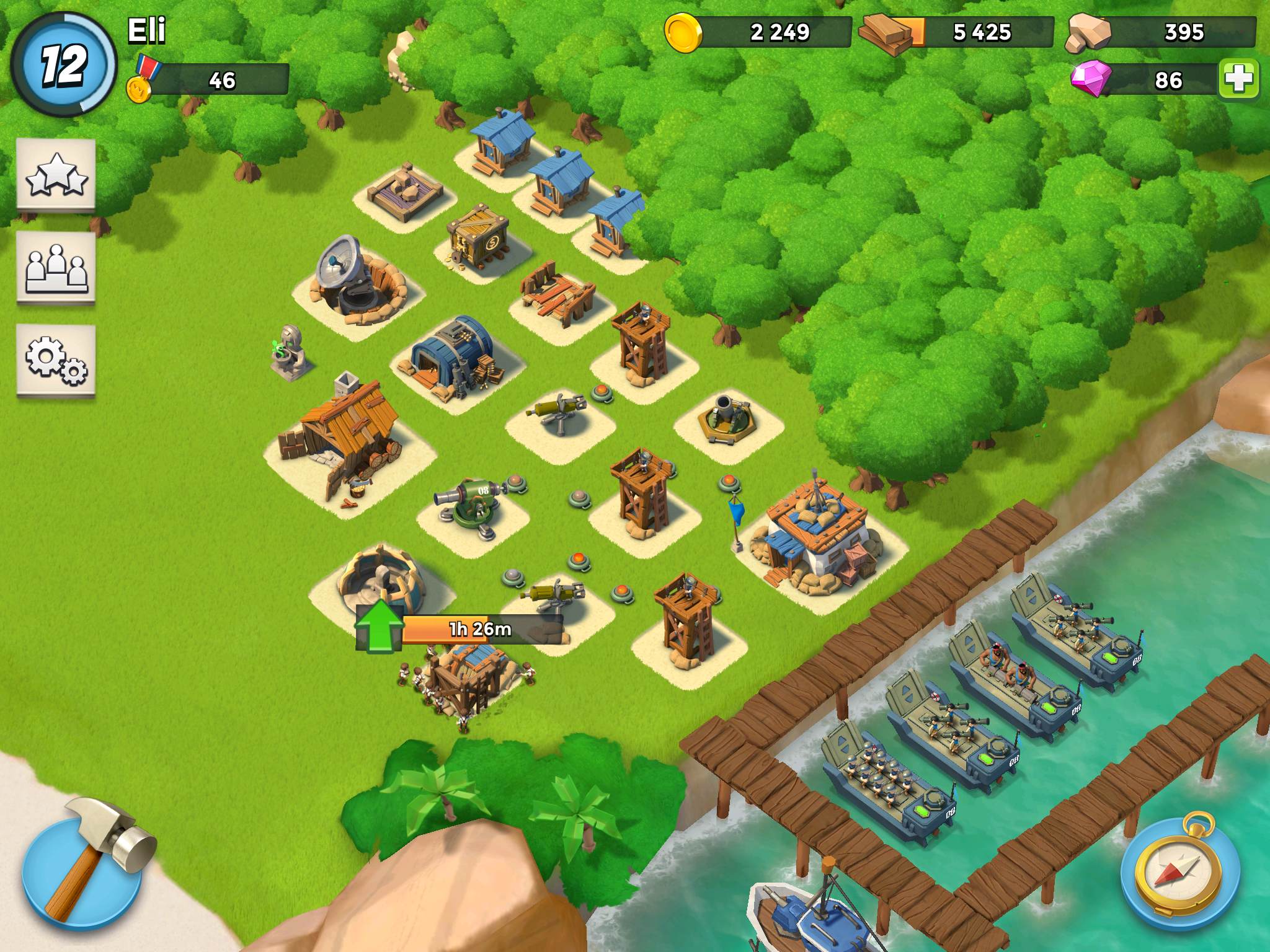 boom beach game upgrade