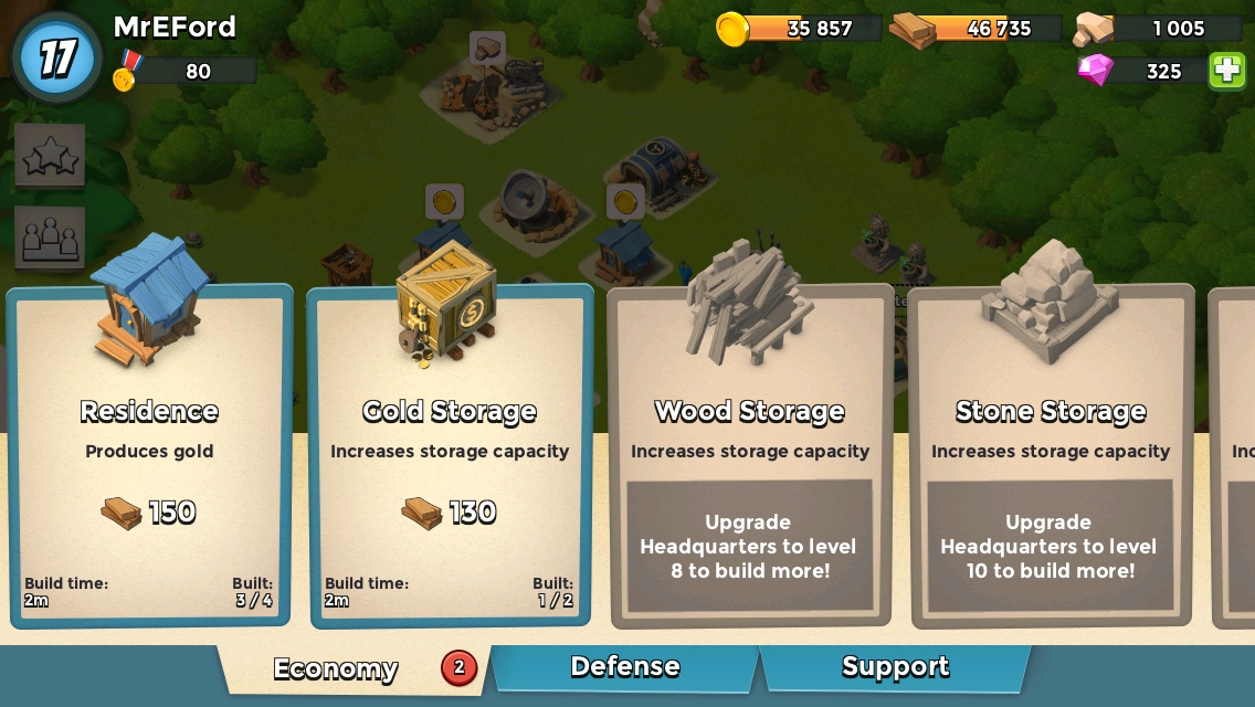 boom beach upgrades order