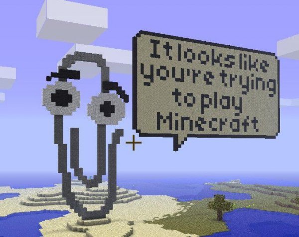 1639e33b79ecde263b84e8129a066c8a-clippy-recreated-in-minecraft