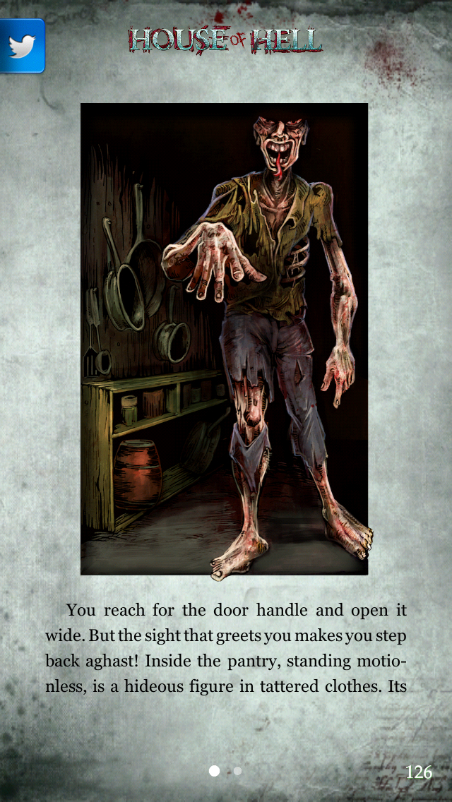 House of Hell é um livro de RPG solo que virou jogo de terror para Android