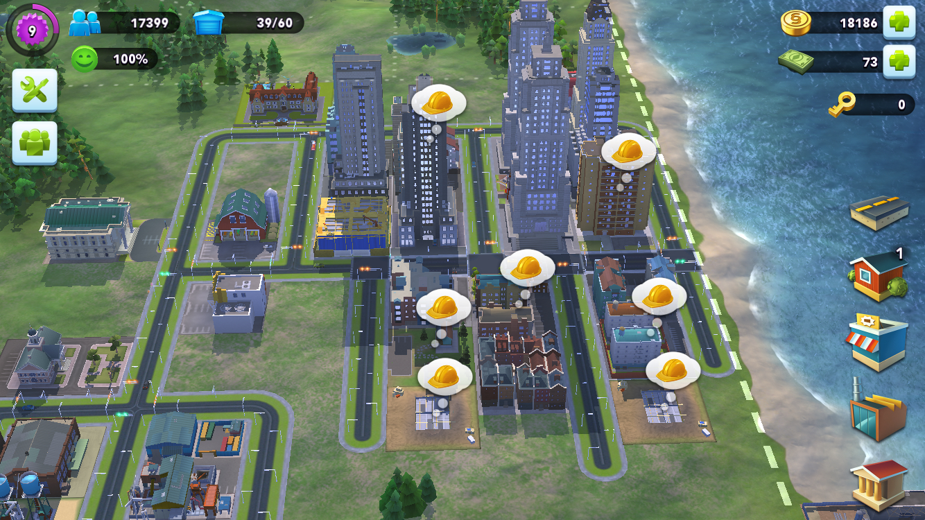 Simcity buildit расстановка зданий