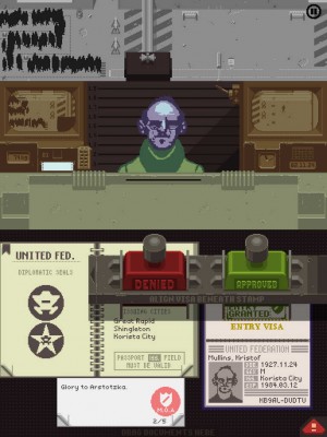 Papers, Please app approved for iPad, but without nude body-scans, Apps