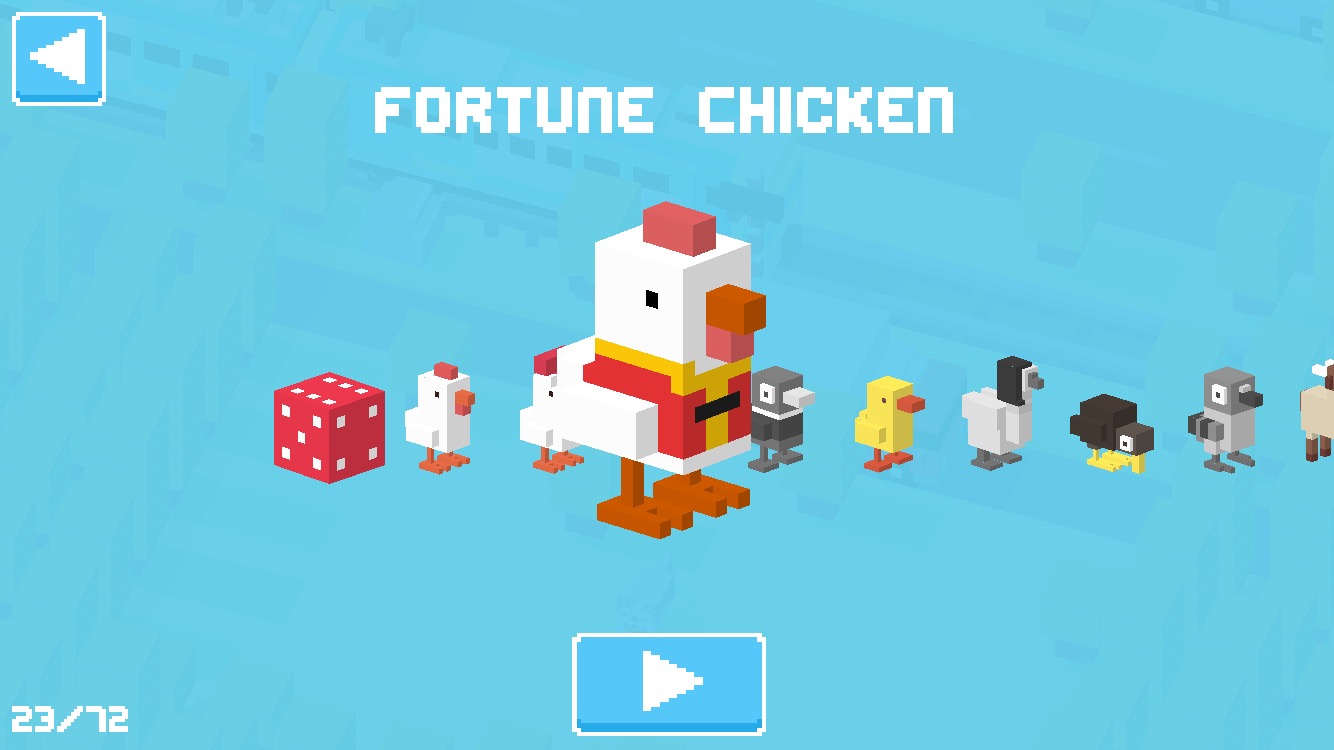 crossy road chicken cartoon train