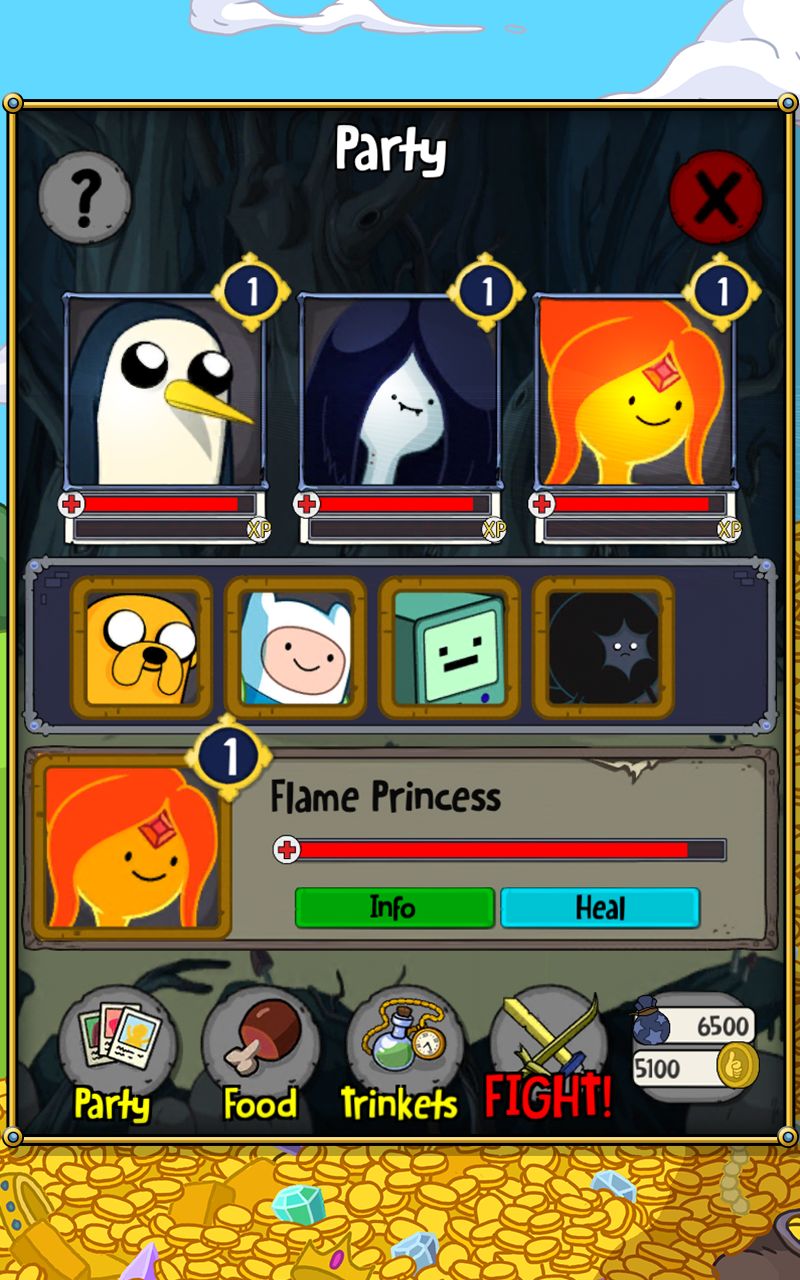 Adventure Time Puzzle Quest Characters