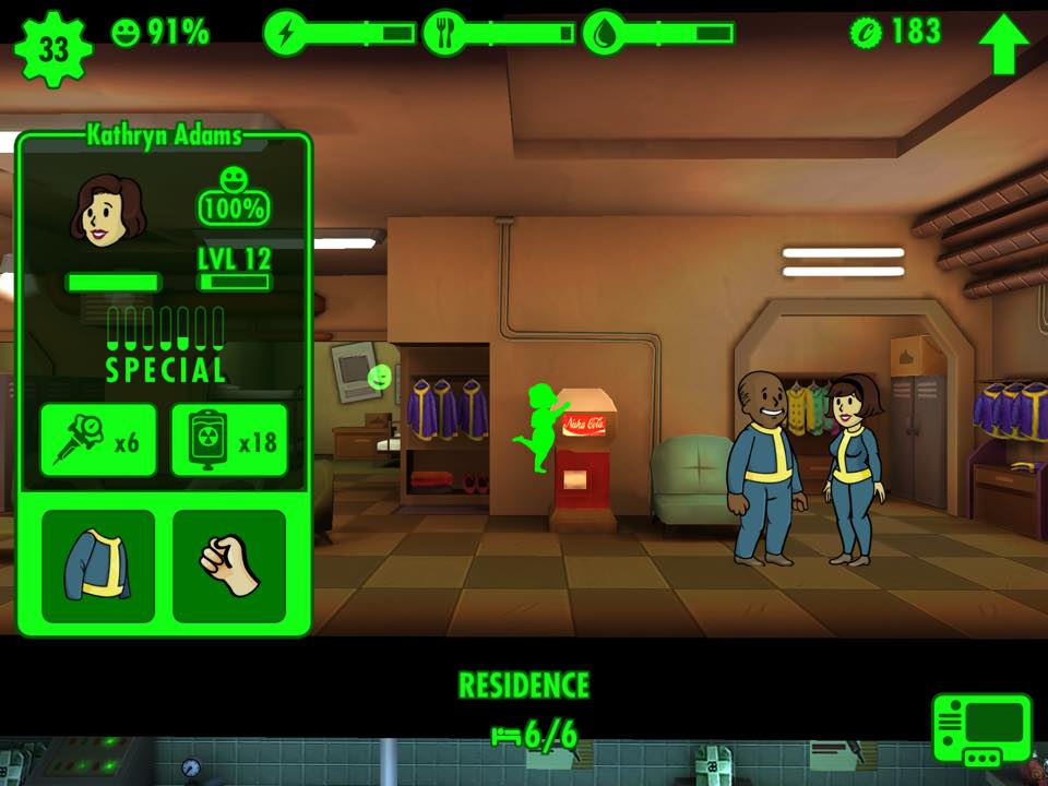 what does each special do in fallout shelter