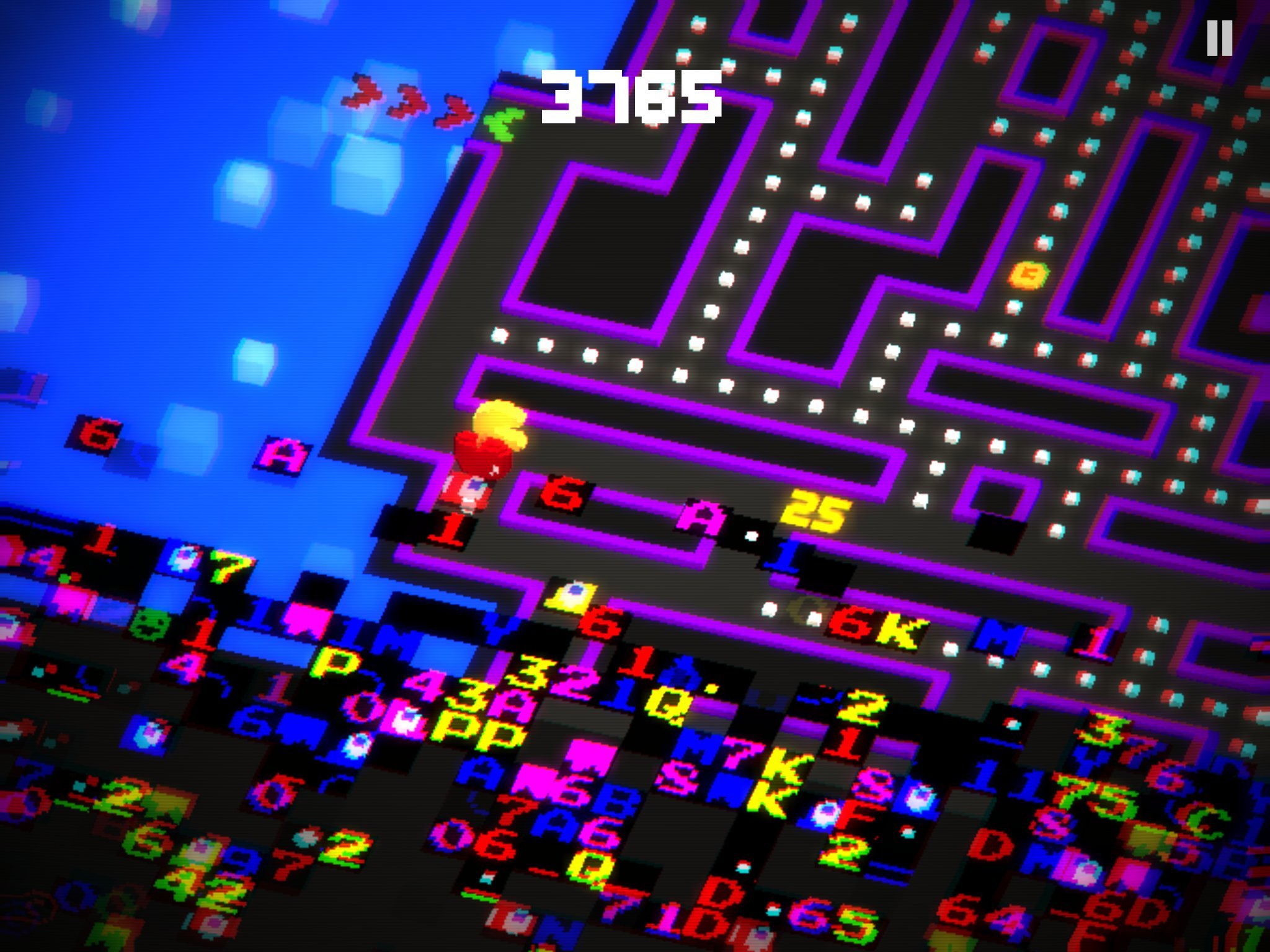 pacman 256 glitch