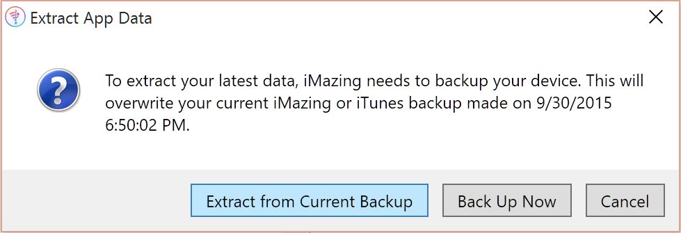 imazing backup