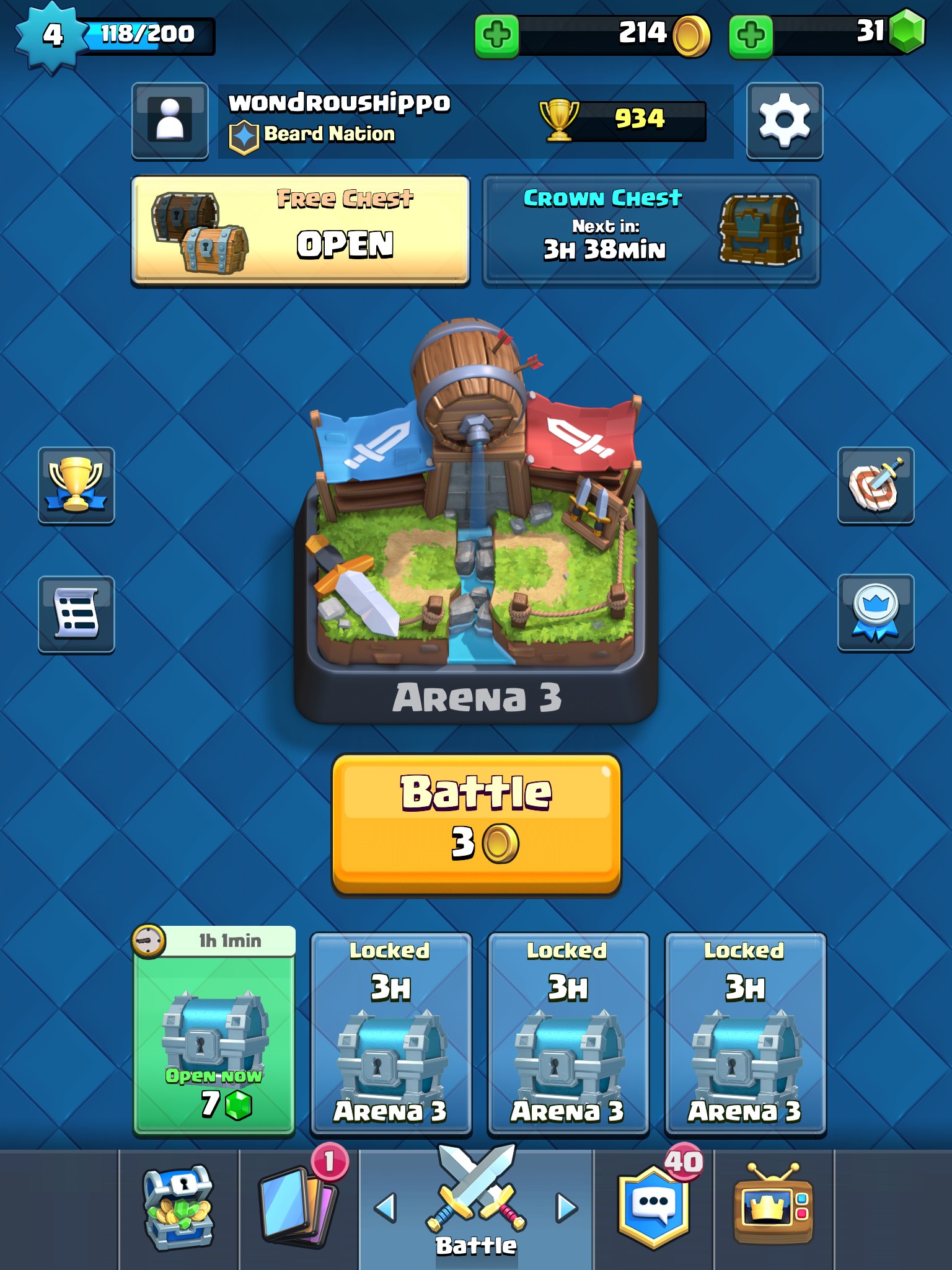 should you play clash royale if you have no slots