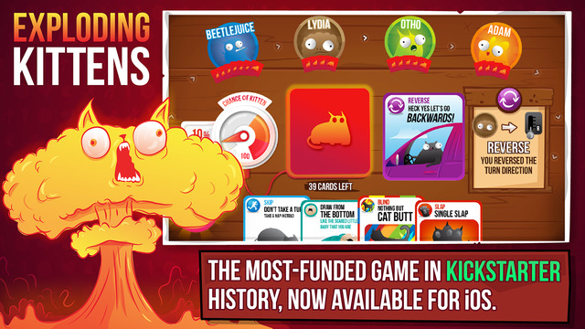 Exploding Kittens' has Just Hit the App Store, But Only Includes Same-Room  Multiplayer – TouchArcade