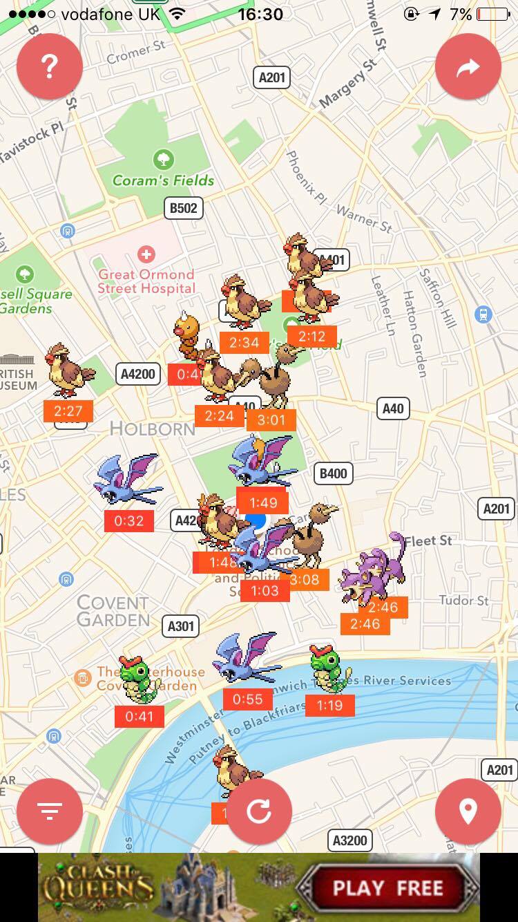 Pokémon Go maps: Pokévision and Pokéradar maps and apps