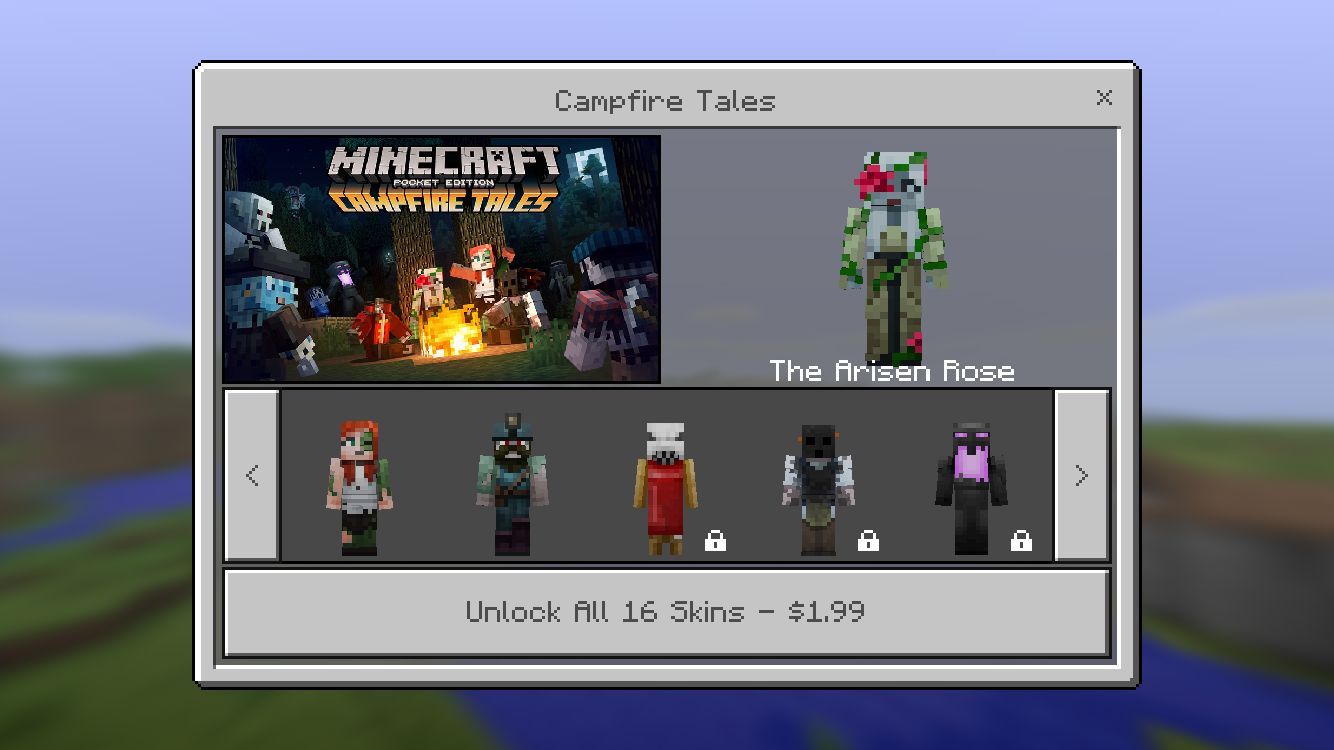 Minecraft Pocket Edition Got Campfire Tales Skins For Halloween Toucharcade