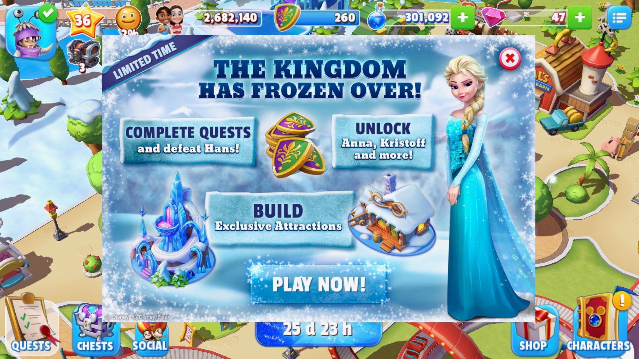 how to update your age on disney magic kingdoms