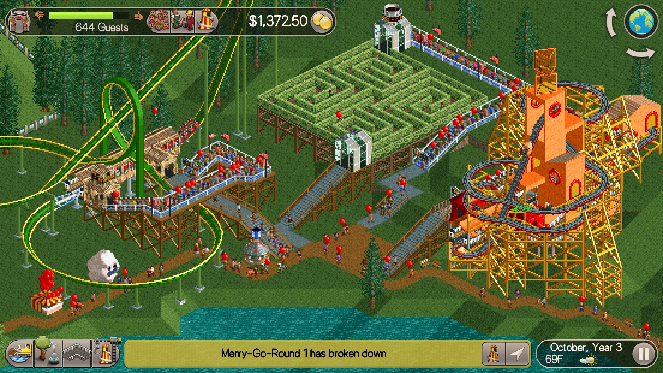 RollerCoaster Tycoon Classic Review - Retro Theme Park Sim as Addictive as  Ever