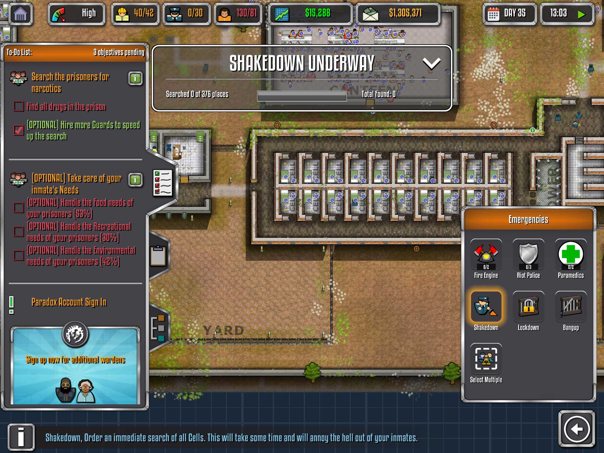 prison architect informant