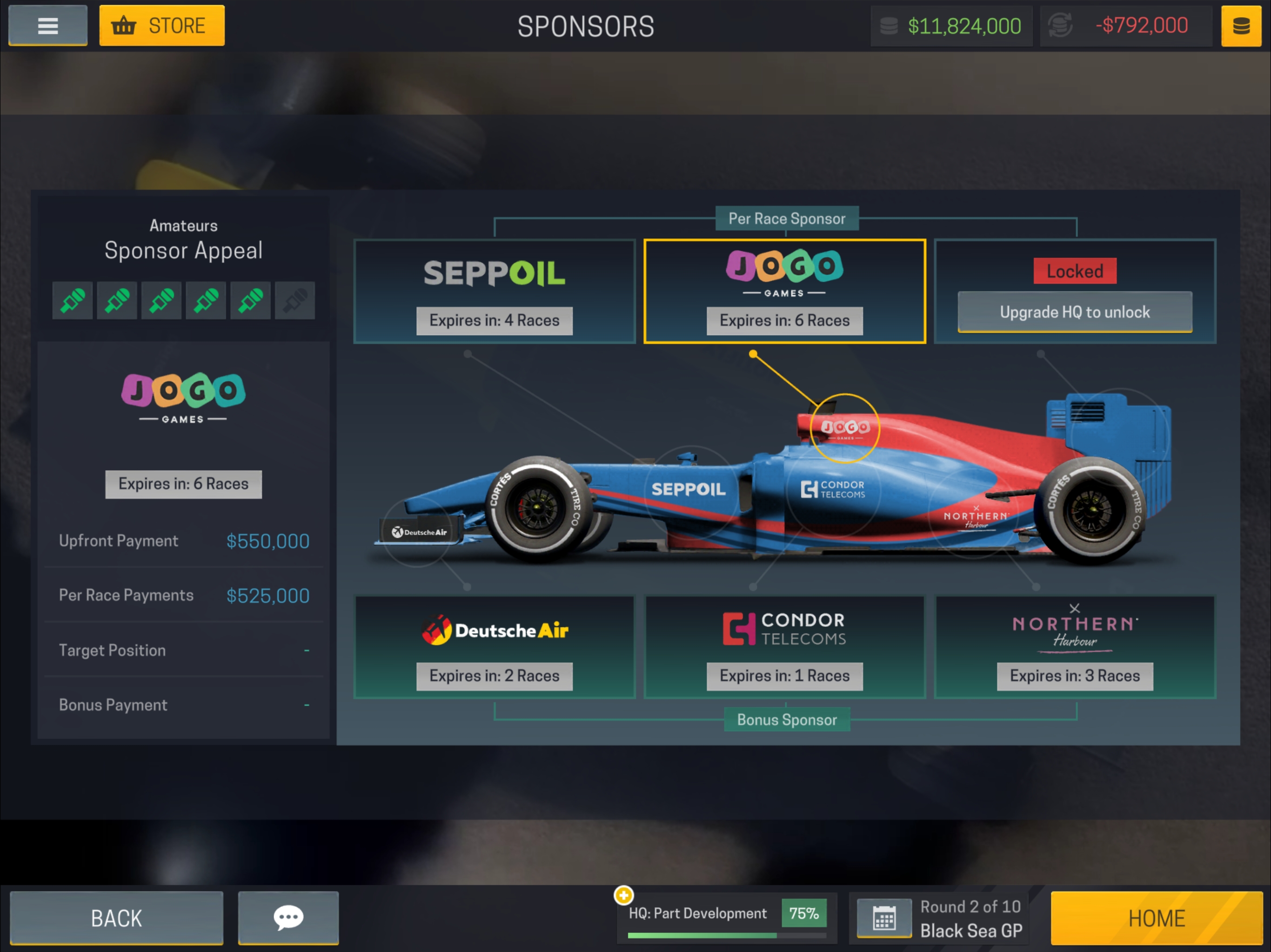 motorsport manager mobile setups