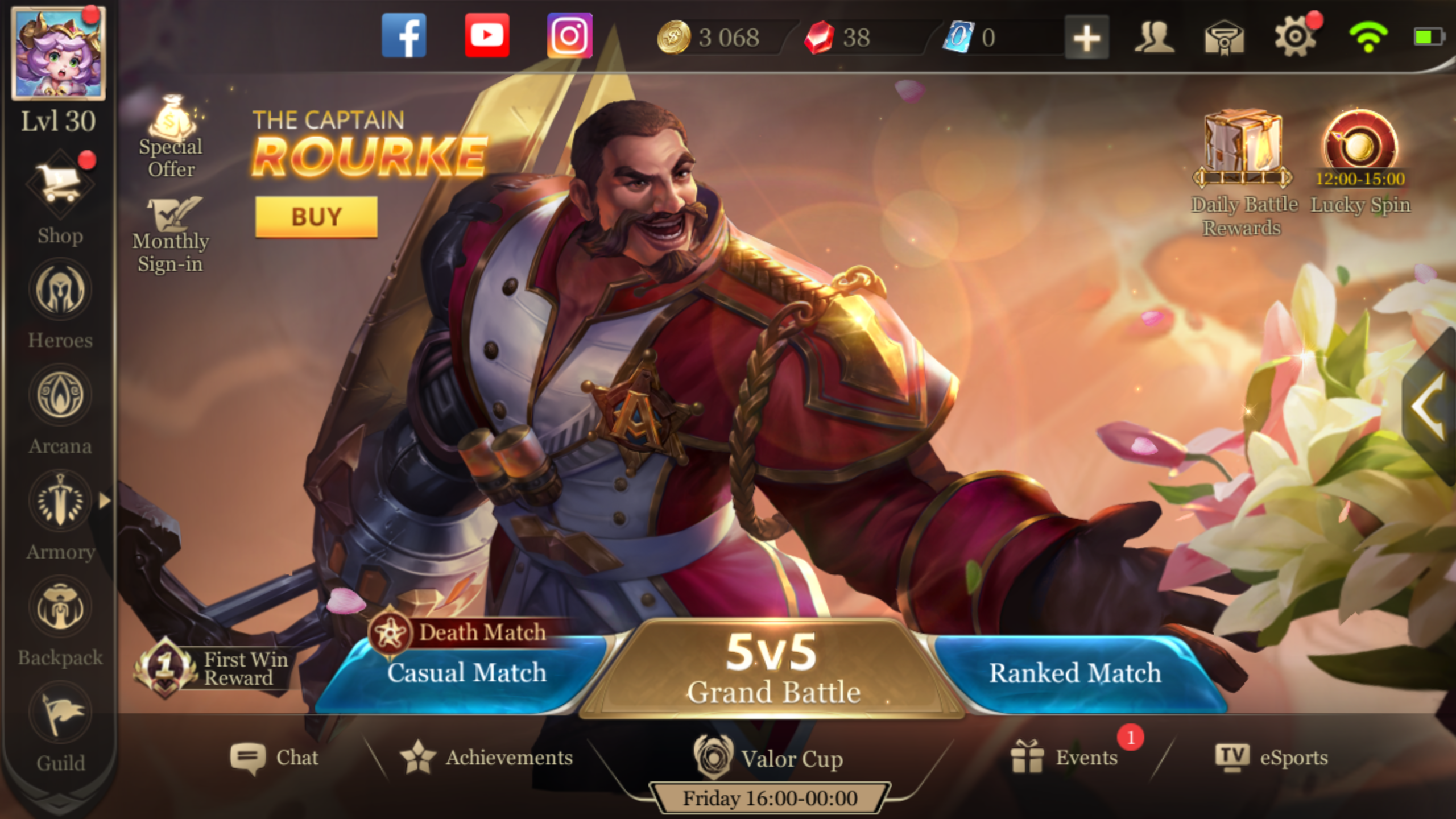 Arena of deals valor switch