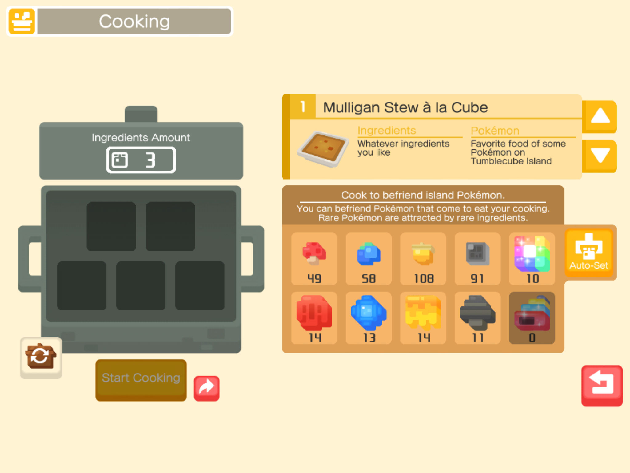 Pokemon Quest: How to Cook Every Recipe