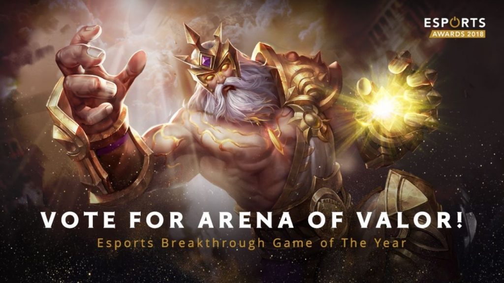 Arena of Valor competes with Fortnite as Breakthrough Esport of 2018