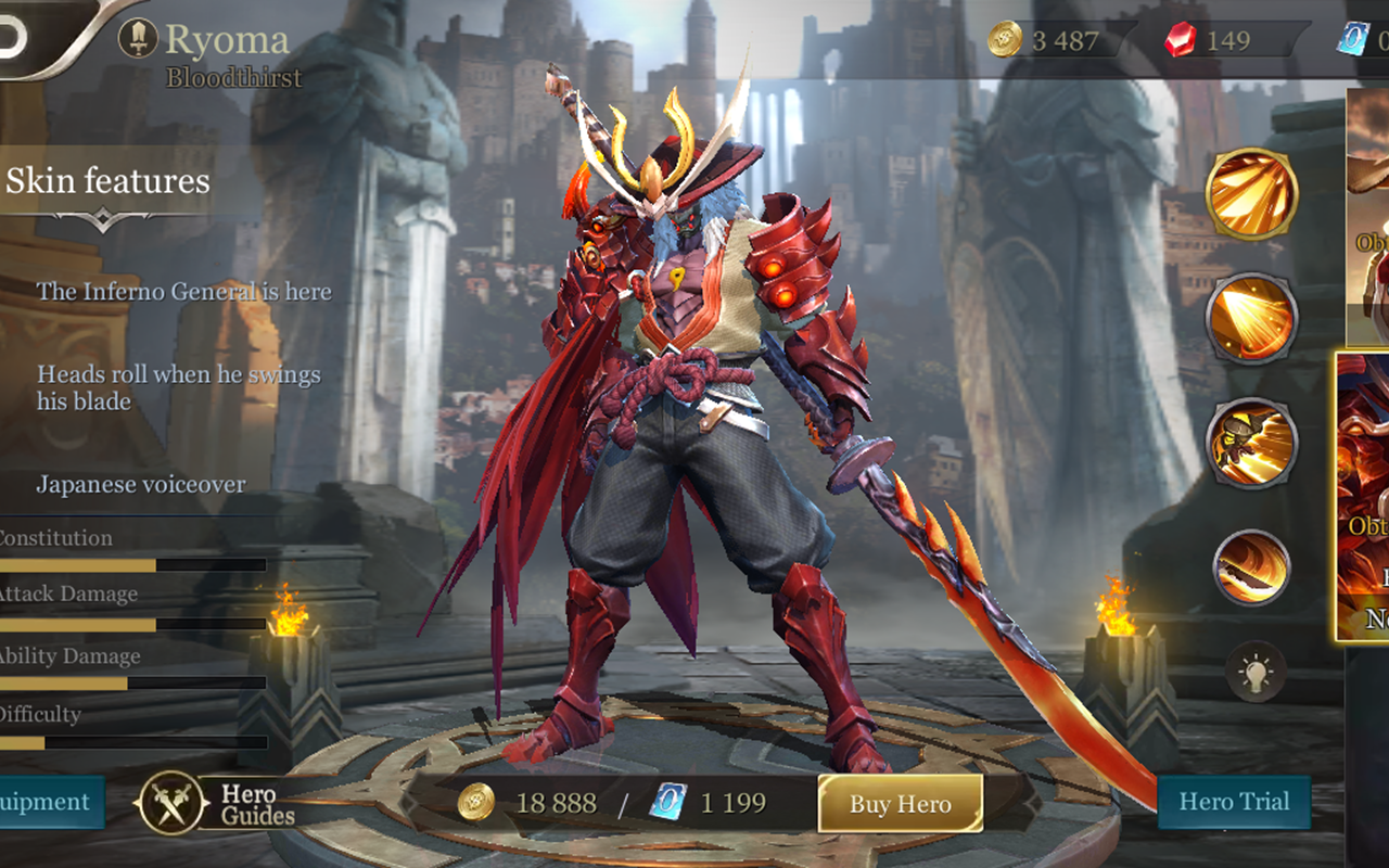 Bloodthirst Ryoma skin