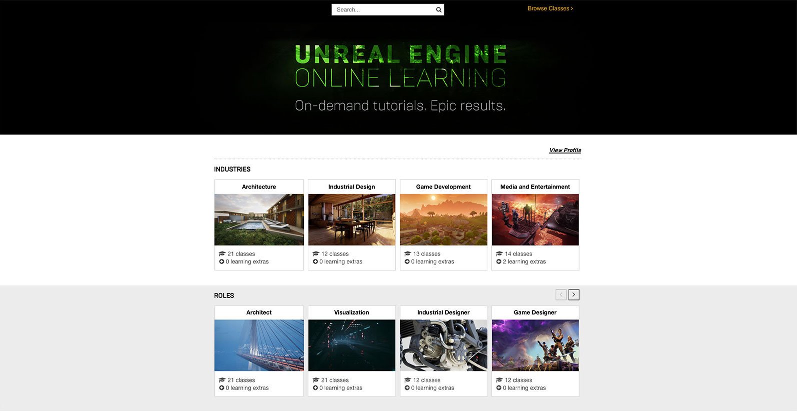 Epic Announces Unreal Engine Online Learning Platform ? Learn How to Make Games in Unreal for Free