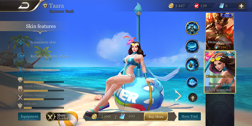 Summer Bash Taara Skin