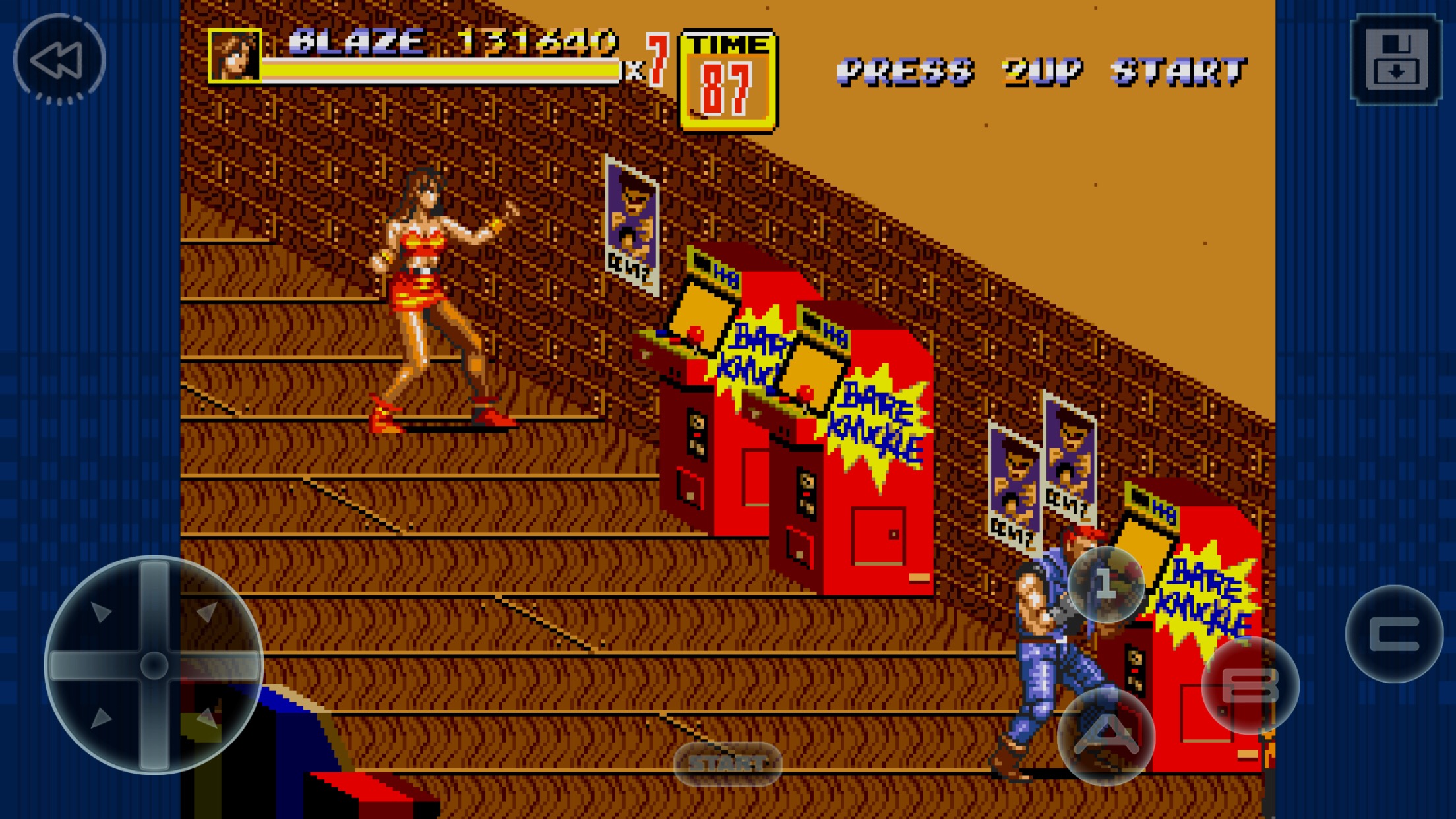 Streets of rage 2 как играть за шиву