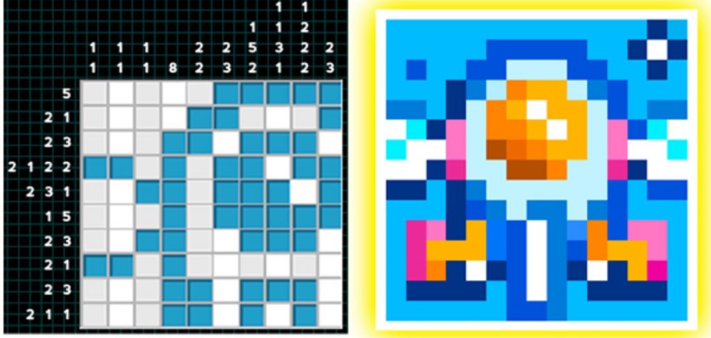 konaami pixel puzzle x