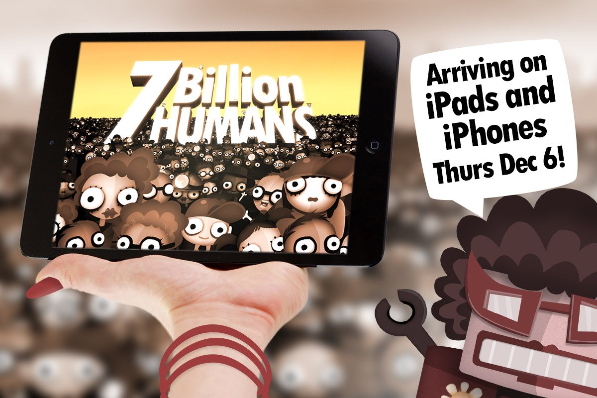 Tomorrow Corporation Announces the iOS Release Date for ‘7 Billion Humans’