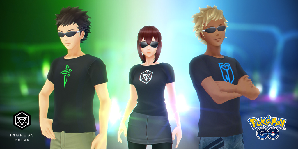 Get Free T Shirt Style Avatar Items In Pokemon Go From Niantic To Celebrate The Launch Of Ingress Prime Toucharcade