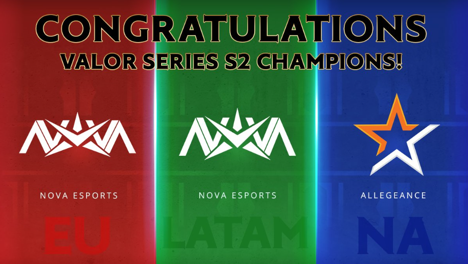 AoV Valor Series 2 champions