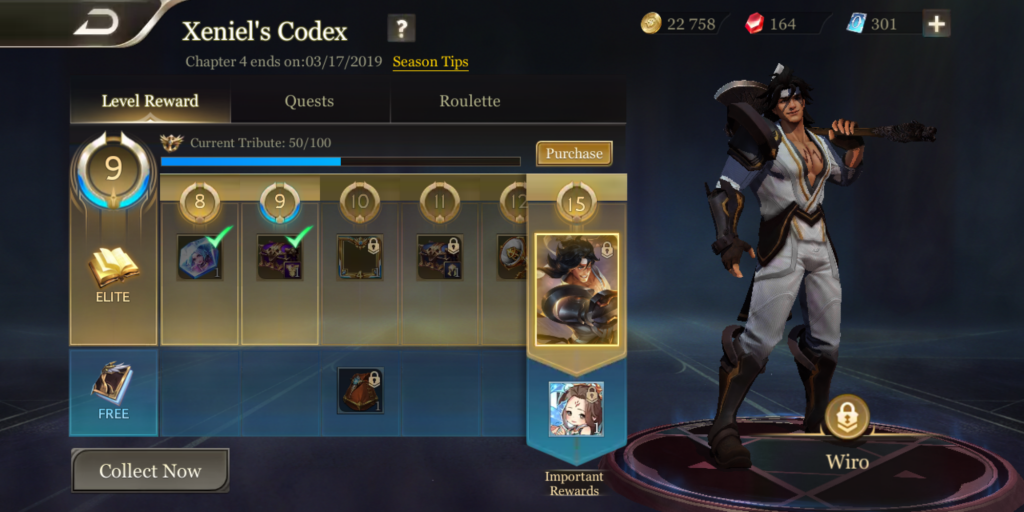 Xeniel's Codex Chapter 4 rewards