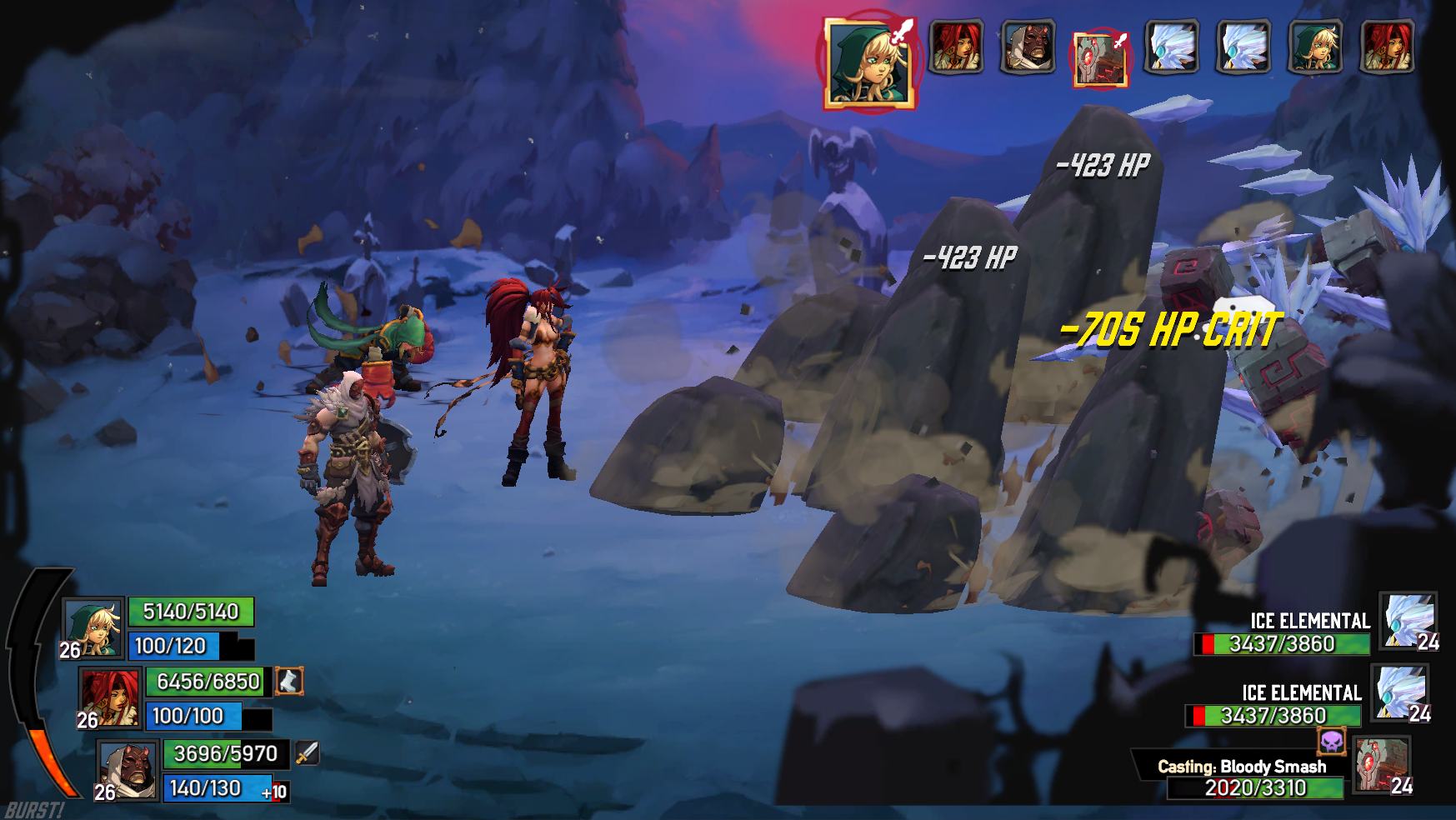 RPG DE TURNO PRA PC - BATTLE CHASERS NIGHTWAR 