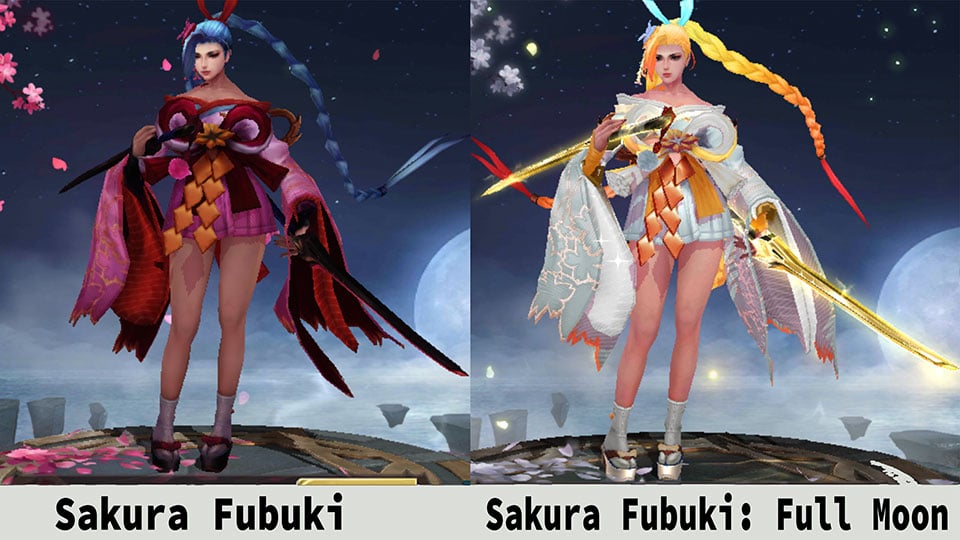 Sakura Fubuki Full Moon
